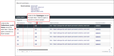 Audited objects